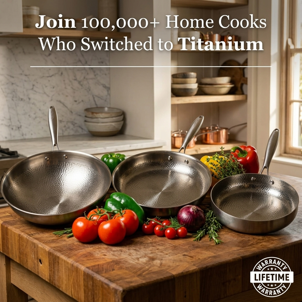 Pure Titanium Sauté Pan Pro