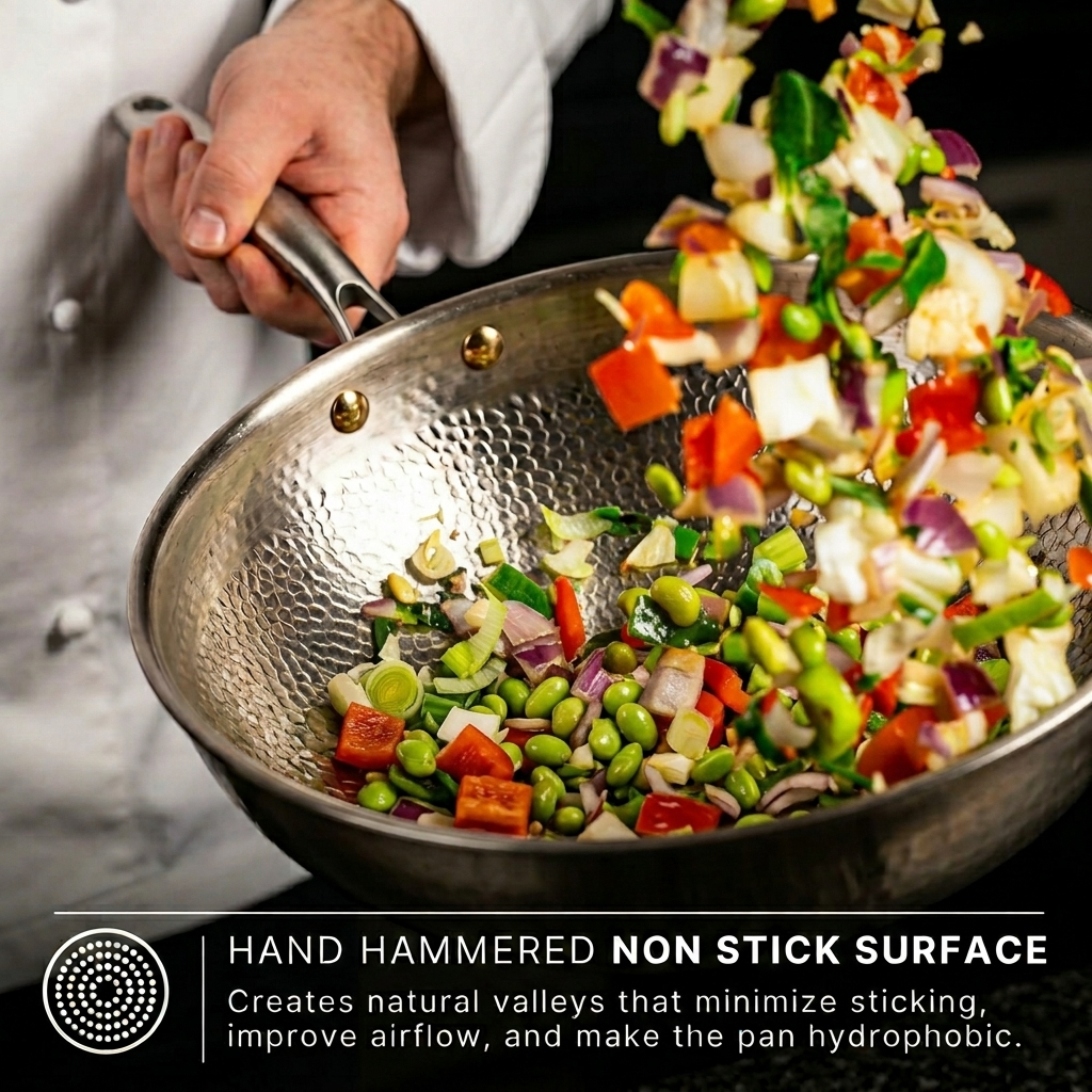 Pure Titanium Wok Pan Pro
