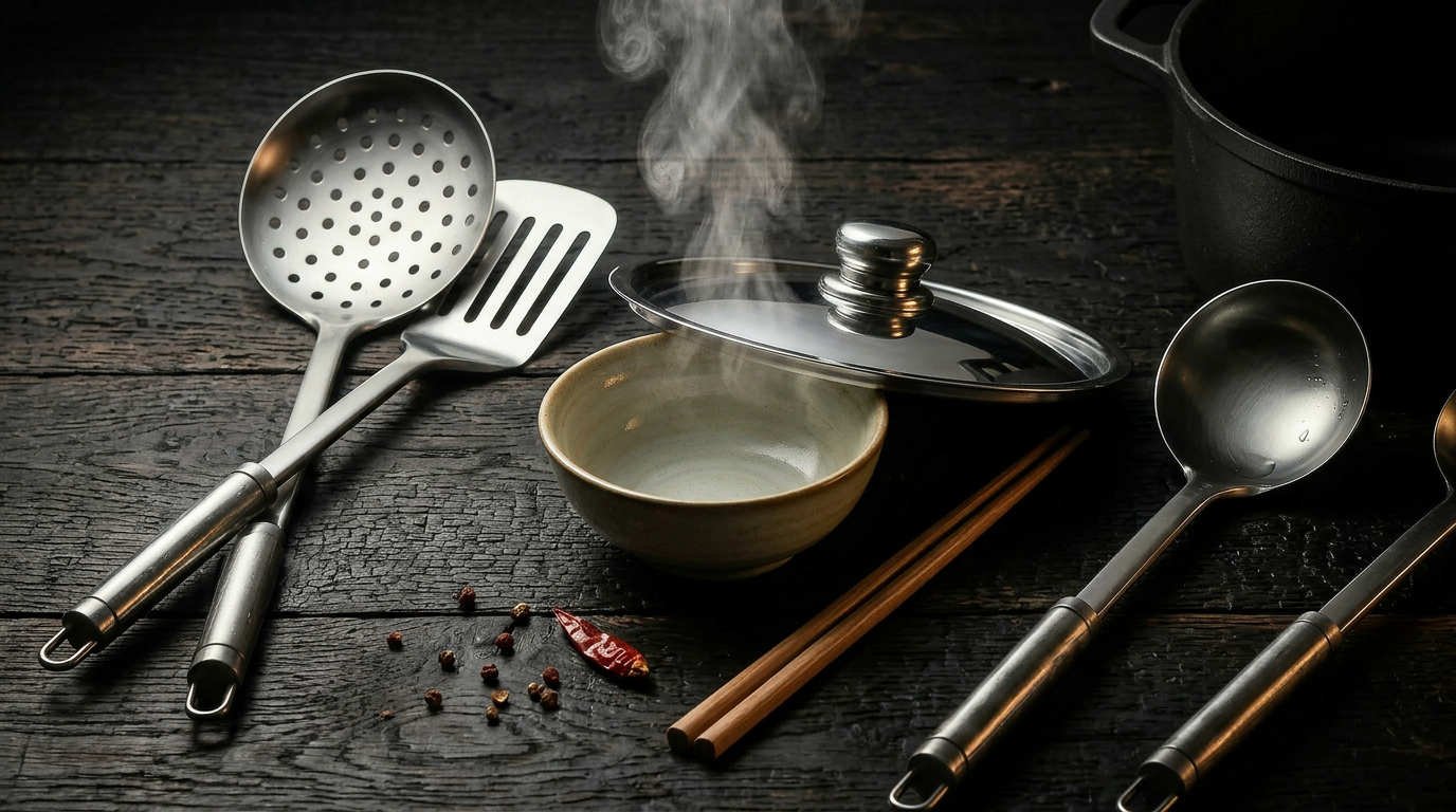 Titanium kitchen utensils